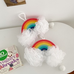 [HH00013403] ليفة استحمام ناعمة على شكل مجسم قوس قزح