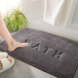 [HH00013438] دواسة حمام وبانيو من القطيفة الناعمة محفورة بكلمة مانعة للانزلاق