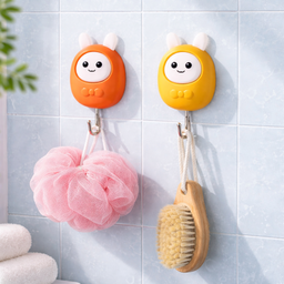 [HH00013506] طقم هوك 2 قطعة لاصقة شكل قطة لتعليق المفاتيح