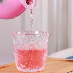 [HH00014441] كوباية زجاج كريستال جليدي مموج 230 مللي