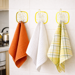 [HH00014450] طقم هوك بلاستيك مزين بنجوم جولد للملابس والاكسسوارات9  قطع