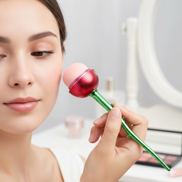 [HH00014654] فرشة ميكاب لدمج الكنتور والكونسيلر وكريم الاساس شكل وردة