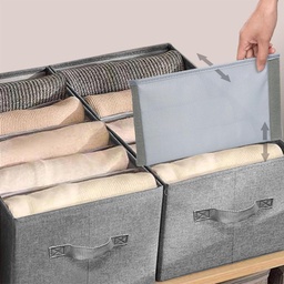 [HH00014733] منظم ملابس قابل للطي مع خمس خانات قابلة للفك والتركيب - وتربروف