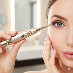 [HH00015055] جهاز فلوليس لإزالة الشعر مع أداة كي الرموش 2 في 1 قابلة للشحن