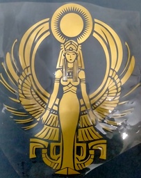 [HH00015641] Golden Isis Wings print