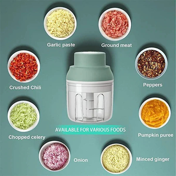 كبة بالشحن لتقطيع وفرم الثوم والبصل عملية وسهلة الاستخدام