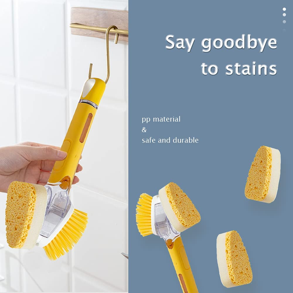 فرشة دعك وليفة بخزان صابون 2 في 1 للاحذية والملابس و المفروشات متعددة الاستخدامات