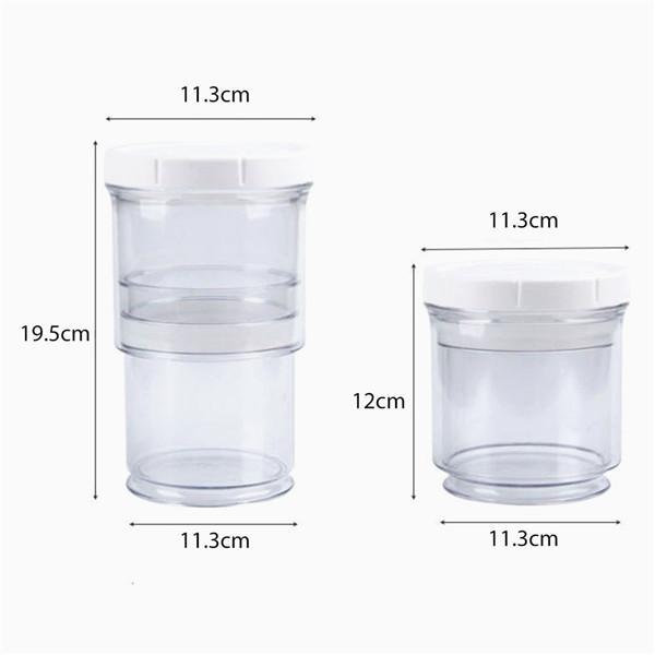 برطمان بقوليات قابل لتعديل الطول والفك بغطاء للحفاظ علي المحتويات