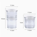 برطمان بقوليات قابل لتعديل الطول والفك بغطاء للحفاظ علي المحتويات