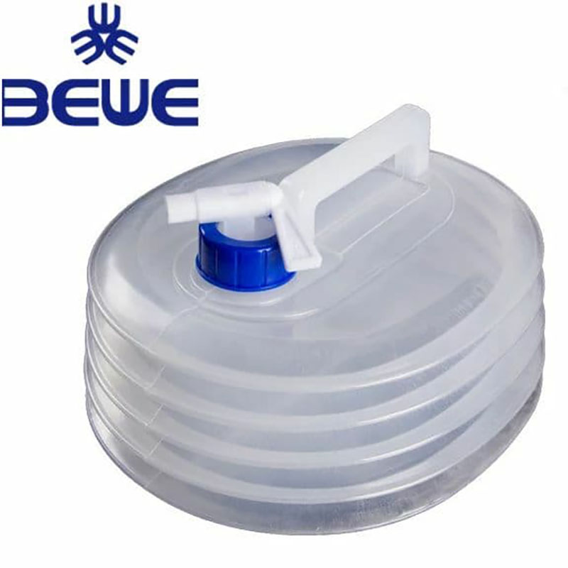 جركن مياه بحنفية قابل للطي وللتمديد للرحلات والبحر والتخييم والسيارة 5 لتر