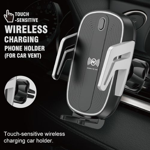 حامل وشاحن موبايل وايرلس للسيارة يثبت في فتحات التهوية 10 واط