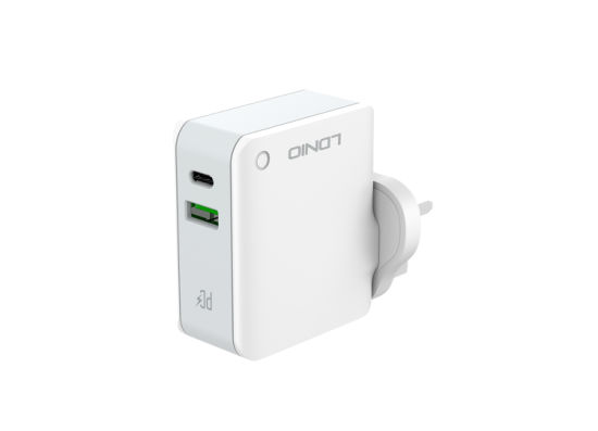 شاحن حائط سريع مزدوج يو اس بي والتايب سي 30 واط