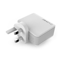 شاحن حائط سريع مزدوج يو اس بي والتايب سي 30 واط