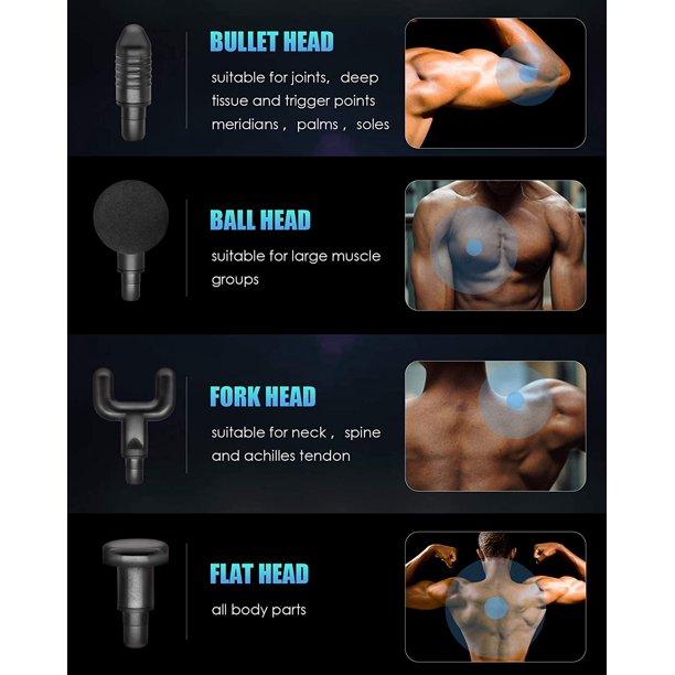مسدس مساج وتدليك لعضلات الجسم ب 6 سرعات مختلفة