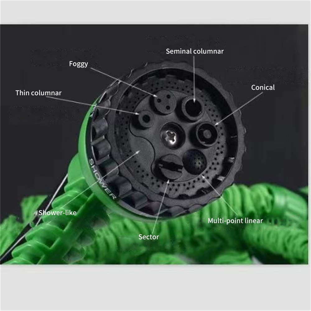 خرطوم ماء مرن قابل للتمدد حتى 15 متر للحديقة وغسيل السيارة والتنظيف داخل المنزل