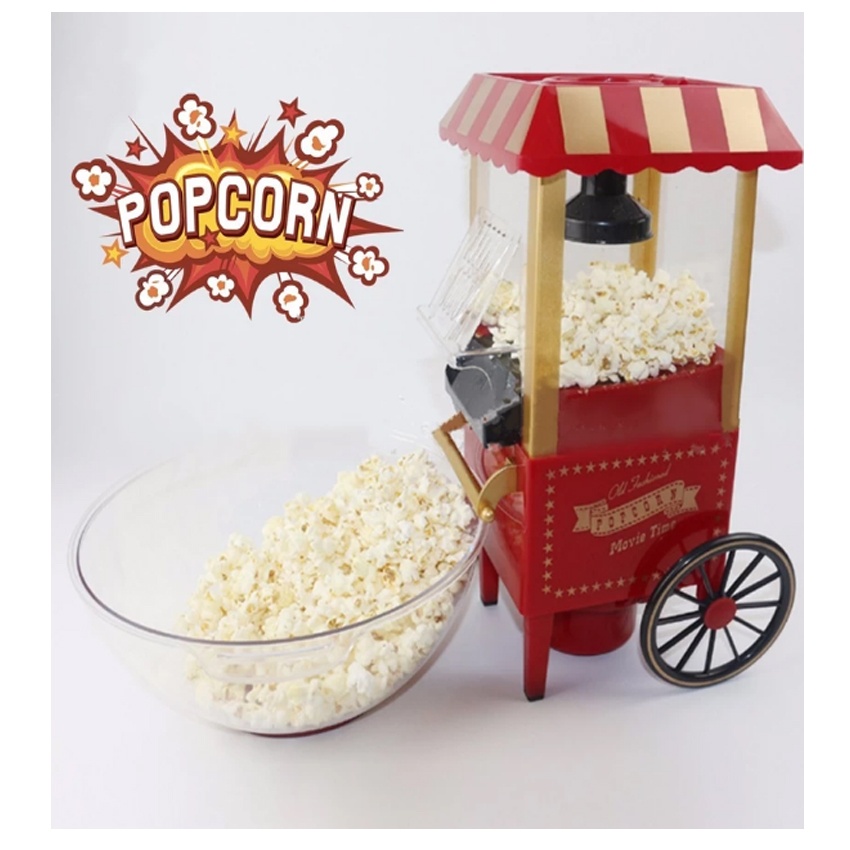 عربة صنع الفشار للإستمتاع في ليلة الأفلام والحفلات والتجمعات