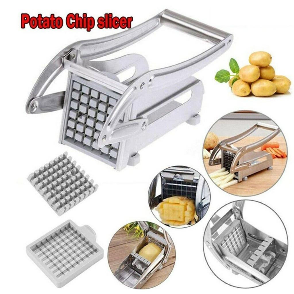 قطاعة بطاطس يدوية بمقاسين مختلفين استانليس ستيل عملية وسهلة الاستخدام