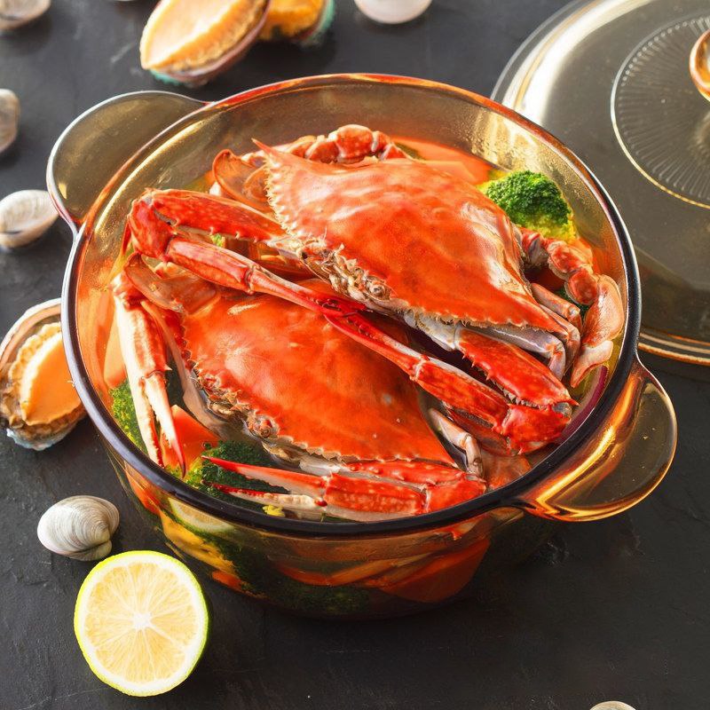 حلة طعام بايركس بغطاء ويد لسهولة الحمل