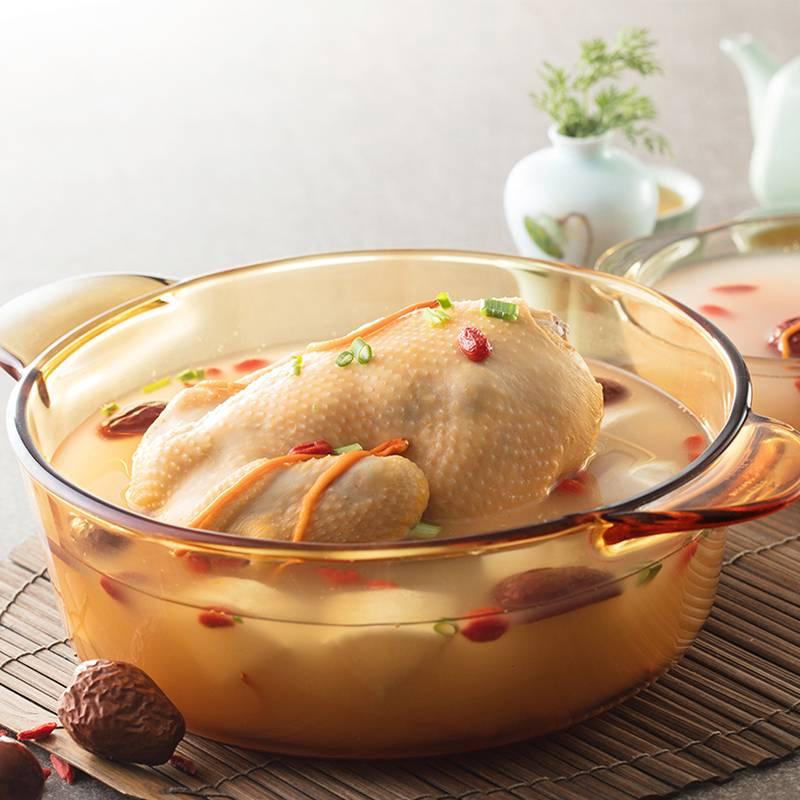 حلة طعام بايركس بغطاء ويد لسهولة الحمل