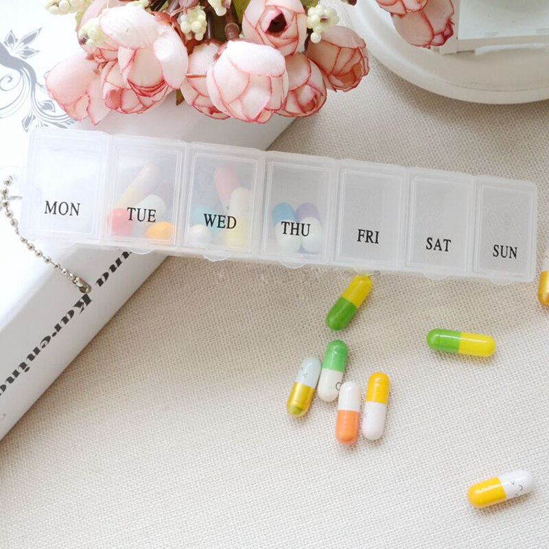منظم أدوية أسبوعي محمول مثالي لعدم النسيان وللسفر والخروج