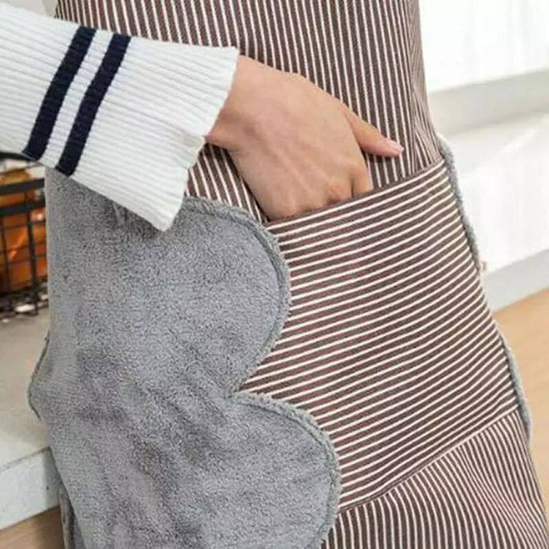 مريلة مطبخ وتر بروف بفوطة قطيفة من الجانبين