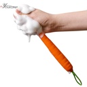 فرشة تنظيف زجاجات المياه الطويلة  والأكواب وببرونة الاطفال علي شكل جزرة