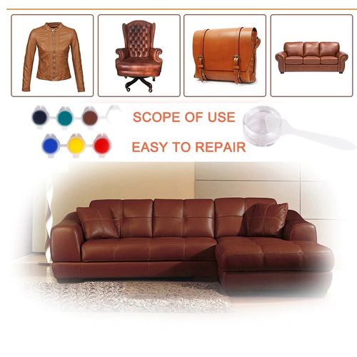 طقم إصلاح الجلود والفينيل 7 ألوان للملابس والمفروشات والسيارات متعدد الأستخدام