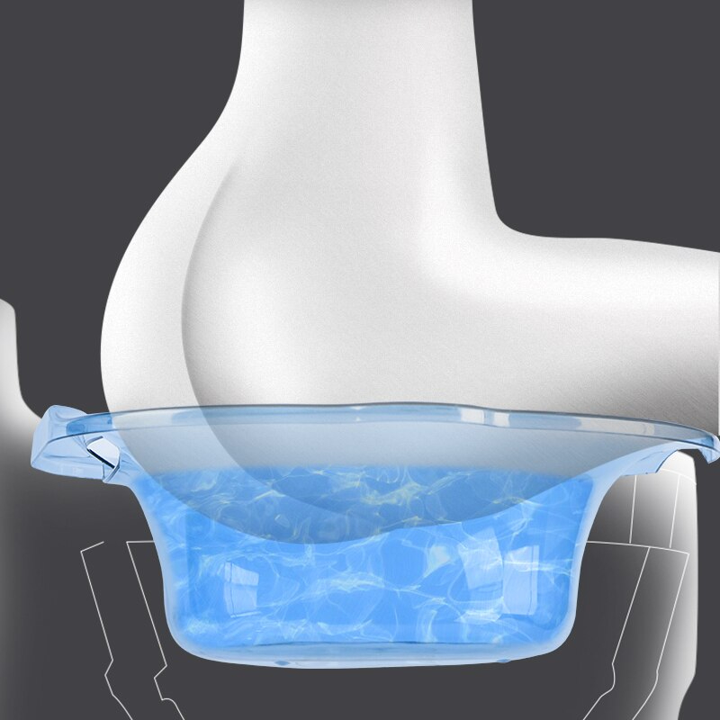 حوض تواليت لعمل حمام دافئ لعلاج البو ا سير والتهاب المثانة ولفترة ما بعد الولادة بفتحة لتصريف المياه