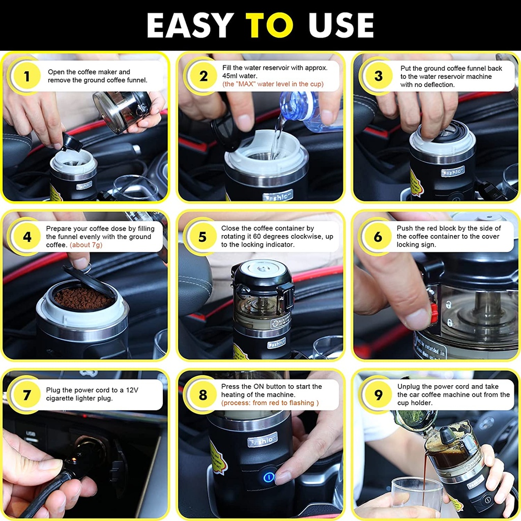 ماكينة اسبريسو السيارة