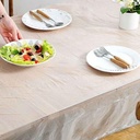 مفرش سفرة بلاستيك قابل لإعادة الاستخدام 10 قطع سهل التنظيف