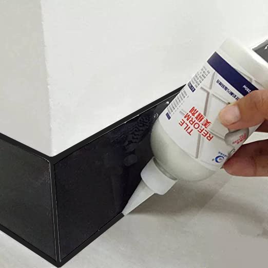 مادة ملئ وغلق فواصل السيراميك والارضيات باللون الأسود لتجديد شكل الارضيات ومنع الحشرات والنمل 150 ملي