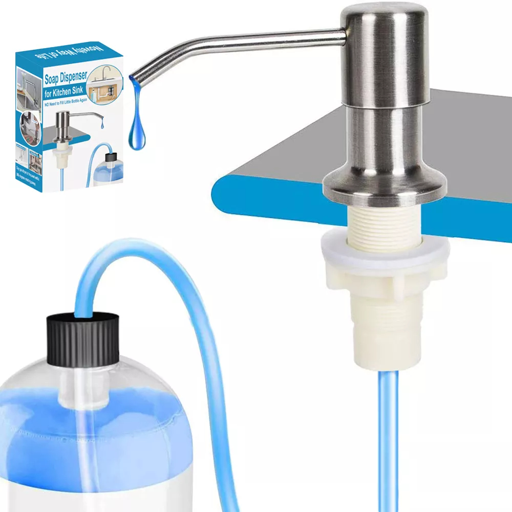 ديسبنسر الصابون السائل يدور 360 درجة لسهولة التحكم من الاستانليس ستيل