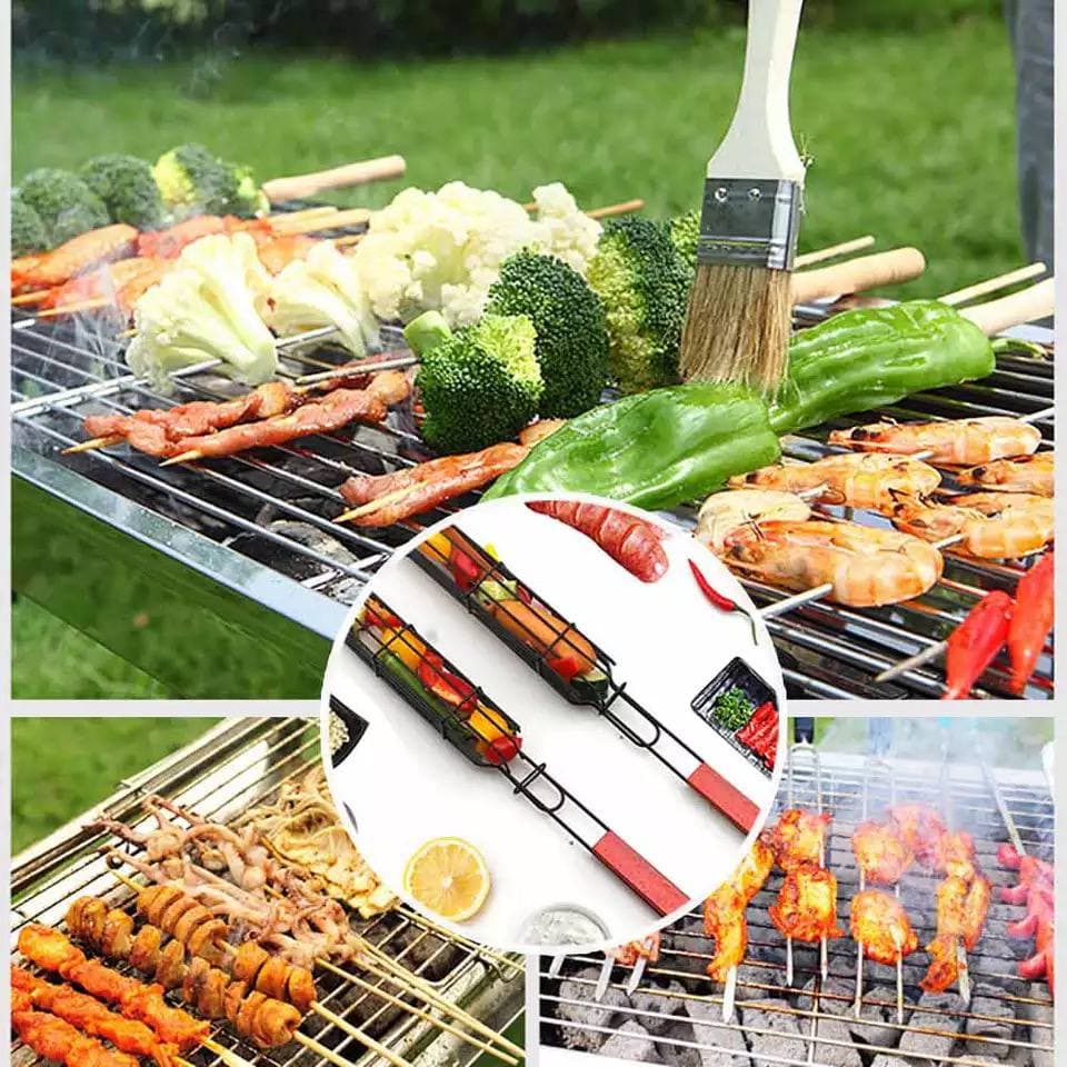 سيخ الشوي المميز لشوي اللحوم والدجاج والخضار