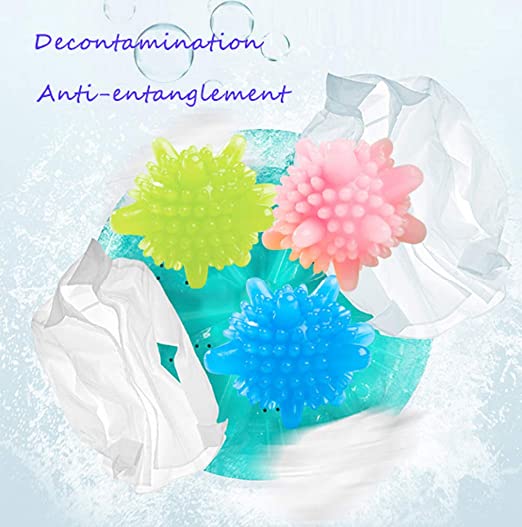 كرات غسيل مانعة لتشابك الملابس داخل الغسالة وتمنع تكون الوبر وتساعد علي خروج الملابس اكثر نظافة