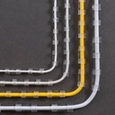 بديل الكلبسات الإصدار الجديد منظم للأسلاك والكابلات بلزق دبل فيس للتثبيت علي الحائط والمكتب شفاف 20 قطعة