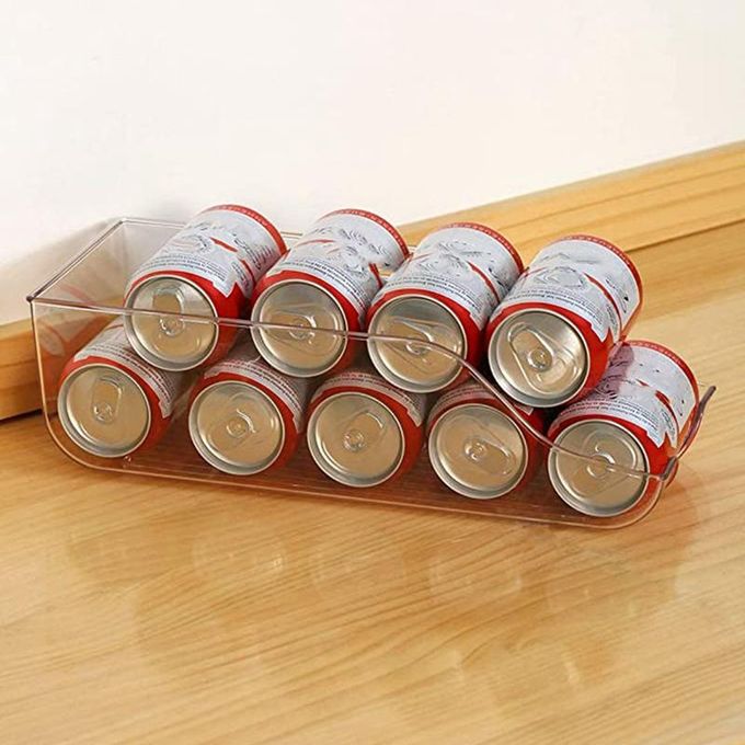 درج منظم للفواكه والخضروات والزجاجات والكانز للثلاجة والمطبخ من الاكليريك الشفاف