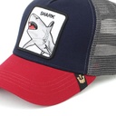 كاب شارك بجزء شبكي من الخلف لتهوية الشعر قابل لتعديل المقاس علي الرأس بألوان مختلفة