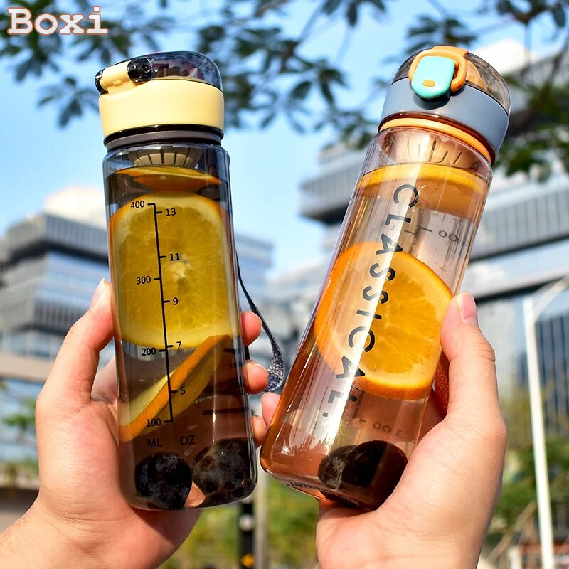 زجاجة مياه ديتوكس بمصفاه وغطاء محكم الغلق بيد 500 ملي