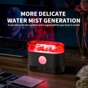 فواحة ملح البحر المضيئة ببخار عطري للمساعدة علي الاسترخاء والهدوء بخزان 200 ملي