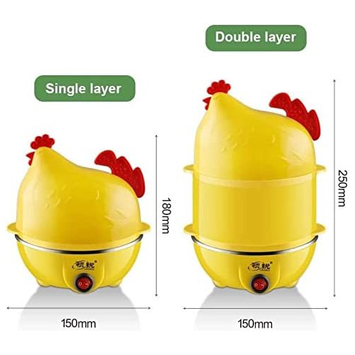 جهاز سلق بيض بالبخار كهرباء 2 دور علي شكل فرخة ٣٥٠ وات