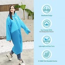 كوت وتر بروف للوقاية من المطر والأتساخ مناسب للصغار والكبار قابل للطي