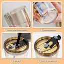 كوب زجاج جلد وشالموه