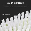 فرشة تنظيف الأرضيات والسجاد دوارة للوصول للاماكن الصعبة بيد معدن ومقبض مريح