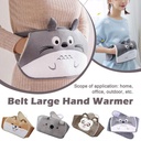 قربة مياه كهربائية لتدفئة البطن والظهر بحزام فرو ناعم باشكال مختلفة