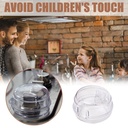 طقم غطاء مقبض البوتجاز لضمان ومنع فتحه من الاطفال للامان 6 قطع