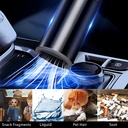 مكنسة سيارة اسطوانية بخرطوم شفط وروؤس تنظيف متعددة للوصول لاصعب واضيق الاماكن تعمل علي الولاعة