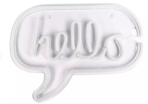 Pink Neon Hello Light LED Wall light