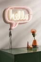 Pink Neon Hello Light LED Wall light