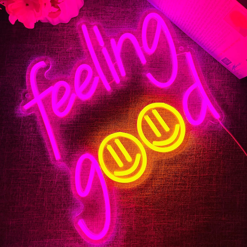 Feeling Good Neon Sign LED Neon Lights for  Wall Decor