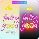 Feeling Good Neon Sign LED Neon Lights for  Wall Decor